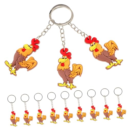 Abaodam 12 Stück Teiliges Hähnchen Schlüsselanhänger Tieranhänger für Niedliche Cartoon Henne Anhänger für Taschen Praktische und Partypreise Abaodam 12 Stück Teiliges Hähnchen Schlüsselanhänger Tieranhänger für Niedliche Cartoon Henne Anhänger für Taschen Praktische und Partypreise von Abaodam