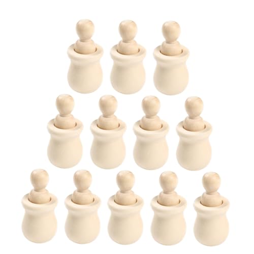 Abaodam 12 Stück Teiliges Holzpuppen DIY Basteln Unbemalt Malspaß zum Bemalen Holzfiguren Holz Steckpuppen Dekorativ für Kinderzimmer Kreatives Malen Abaodam 12 Stück Teiliges Holzpuppen DIY Basteln Unbemalt Malspaß zum Bemalen Holzfiguren Holz Steckpuppen Dekorativ für Kinderzimmer Kreatives Malen von Abaodam