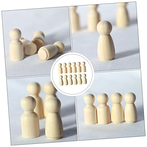Abaodam 12 Stück Teiliges Miniatur Holzfiguren zum Bemalen Leichte DIY Holzpuppen für Kreative Dekoration für Puppenhaus Sandtisch und Outdoor Szenen Stabile Verarbeitung Kindgerechtes Abaodam 12 Stück Teiliges Miniatur Holzfiguren zum Bemalen Leichte DIY Holzpuppen für Kreative Dekoration für Puppenhaus Sandtisch und Outdoor Szenen Stabile Verarbeitung Kindgerechtes von Abaodam