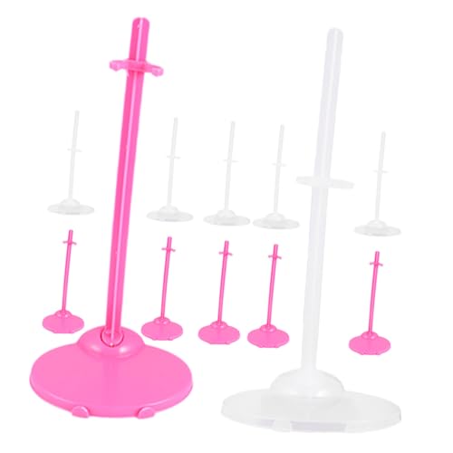 Abaodam 12 Stück Teiliges Puppenständer mit Stabilem Transparentem und Rosafarbenem Clip Halterung für Puppen und Figuren Sicherer Halt für Regal Tisch und Vitrine Abaodam 12 Stück Teiliges Puppenständer mit Stabilem Transparentem und Rosafarbenem Clip Halterung für Puppen und Figuren Sicherer Halt für Regal Tisch und Vitrine von Abaodam