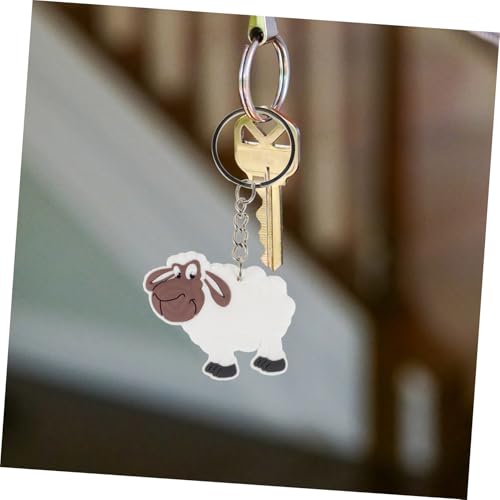Abaodam 12 Stück Teiliges Schaf Schlüsselanhänger Leichter Cartoon Schaf Anhänger Süßer Tiercharme Tragbar und Robust als Partygeschenk oder Dekoration für Schlüssel und Taschen von Abaodam