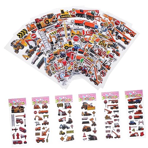 Abaodam 12 Stück Teiliges Sticker Set mit Fahrzeugmotiven Bagger LKW und Mehr für Jungen und Mädchen Bunte und Lehrreiche Aufkleber für Kreative Bastelprojekte und Belohnungen Abaodam 12 Stück Teiliges Sticker Set mit Fahrzeugmotiven Bagger LKW und Mehr für Jungen und Mädchen Bunte und Lehrreiche Aufkleber für Kreative Bastelprojekte und Belohnungen von Abaodam
