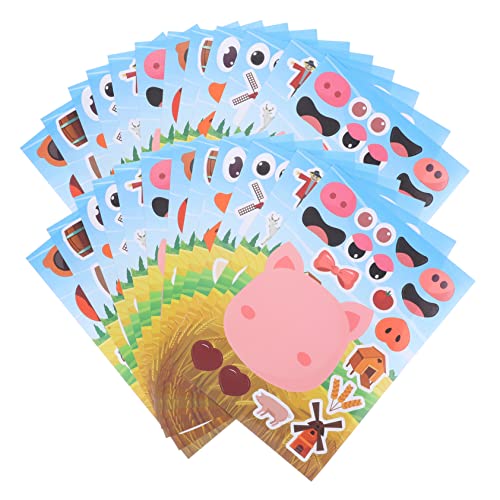 Abaodam 12Pcs Bauernhof Aufkleber kinderzimmer Sticker tiermotive Sticker Partyzubehör Aufkleber Tierpuzzle Aufkleber tierischer Aufkleber süße Tieraufkleber Kupferplattenaufkleber Abaodam 12Pcs Bauernhof Aufkleber kinderzimmer Sticker tiermotive Sticker Partyzubehör Aufkleber Tierpuzzle Aufkleber tierischer Aufkleber süße Tieraufkleber Kupferplattenaufkleber von Abaodam