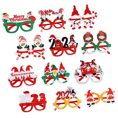 Abaodam 12St Party-Brillen-Requisiten Weihnachtsstirnbänder 3D-Weihnachtsbrille Lichter kinderferngläser weihnachtsmotiv Weihnachtsbrillengestelle Party-Brillengestelle Filzstoff Abaodam 12St Party-Brillen-Requisiten Weihnachtsstirnbänder 3D-Weihnachtsbrille Lichter kinderferngläser weihnachtsmotiv Weihnachtsbrillengestelle Party-Brillengestelle Filzstoff von Abaodam