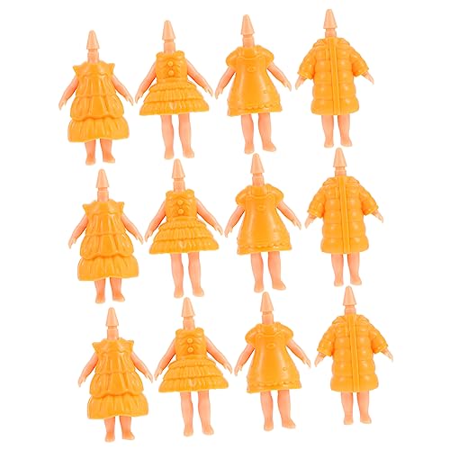 Abaodam 12st Puppenkörper Zubehör Für Actionfiguren Teenager-mädchen-Kleidung Puppenkleidung Und Accessoires Für Mädchen Kewpie-Puppe Prinzessinnenkostüm Baby Kind Plastik Puppenzubehör von Abaodam