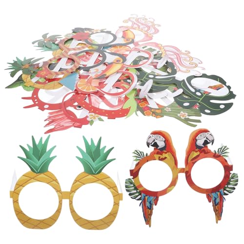 Abaodam 12Stücke Hawaii Partybrillen Lustige Brillengestelle Tropische Kostüm Requisiten für Sommerfeste Kreative Fotoaccessoires für Geburtstagsfeiern und Cosplay Abaodam 12Stücke Hawaii Partybrillen Lustige Brillengestelle Tropische Kostüm Requisiten für Sommerfeste Kreative Fotoaccessoires für Geburtstagsfeiern und Cosplay von Abaodam