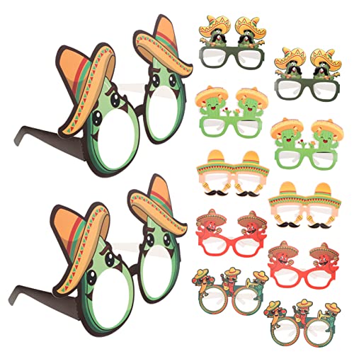 Abaodam 12Stücke Mexikanische Papierbrille Für Fiesta Partys Leuchtende Brillen Für Karneval Und Kostümpartys Witzige Foto Requisiten Und Partyzubehör Für Unvergessliche Abaodam 12Stücke Mexikanische Papierbrille Für Fiesta Partys Leuchtende Brillen Für Karneval Und Kostümpartys Witzige Foto Requisiten Und Partyzubehör Für Unvergessliche von Abaodam