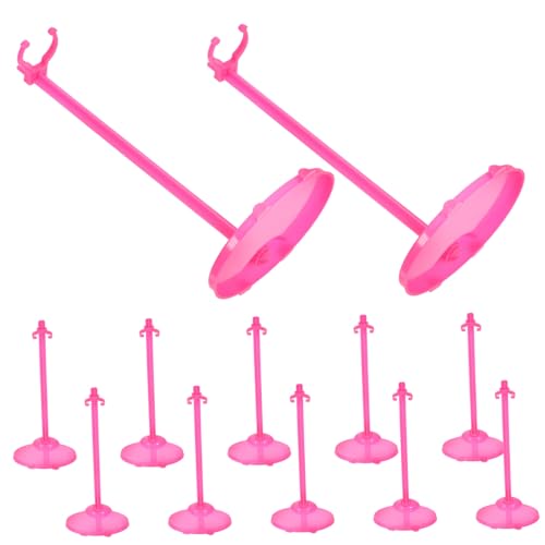 Abaodam 12Stücke Puppenständer Halter aus Stabile Puppenhalterung für Präsentation von Puppen Puppenzubehör für Kreative Spielideen von Abaodam