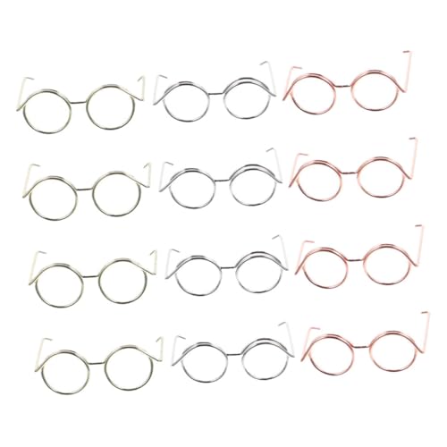 Abaodam Bastel-Sonnenbrillen Für Puppen – 12 Mini-puppenbrillen Dekorative Brillen Für Puppen von Abaodam