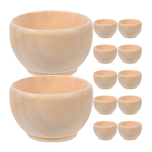Abaodam 12stücke Holzschalen Unbehandelt Schalen Holz Diy Bastelmaterial Natur Holz Schalen Blank Für Heimwerker Projekt Abaodam 12stücke Holzschalen Unbehandelt Schalen Holz Diy Bastelmaterial Natur Holz Schalen Blank Für Heimwerker Projekt von Abaodam