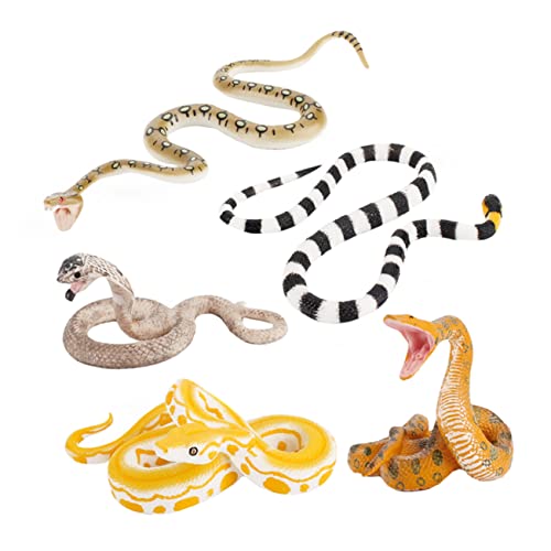 Abaodam 15 STK Simulationsschlangenmodell wackelnde Schlange Gummischlangen zur Vogelhaltung kindergeburtstags mitgebsel Spielzeug schlangen Kinderspielzeug Spielzeuge PVC von Abaodam