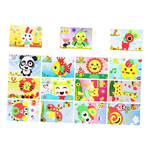Abaodam 15 Stück Teiliges Eva Sticker für Kleinkinder Sichere Reißfeste Aufkleber Kinderfreundlich Einfache Handhabung Kreative DIY Bastelmaterialien für Kindergarten und Abaodam 15 Stück Teiliges Eva Sticker für Kleinkinder Sichere Reißfeste Aufkleber Kinderfreundlich Einfache Handhabung Kreative DIY Bastelmaterialien für Kindergarten und von Abaodam