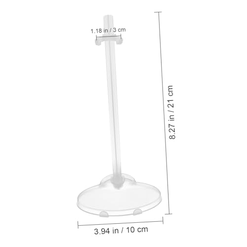 Abaodam 15 Stück Teiliges Puppenständer Transparentem Kunststoff Stabiler Doll Display Stand für Puppenhalter für Stehende Puppenpräsentation Tisch oder Regal Einfach zu Verwenden von Abaodam