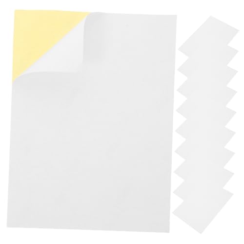 Abaodam 150 Stück Selbstklebendes Etikett Versandetiketten Leere Aufkleber Zum Drucken Kindertagesstättenetiketten Aufkleberetiketten Für Drucker Umzugsetiketten Für Kartons Papier Weiß von Abaodam