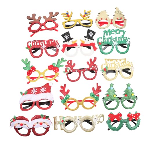 Abaodam 15St Weihnachtsdekoration Gläser Urlaubsbrille Weihnachtsbrillen Krippendekor weihnachts party weihnachtsbekleidung interessante Weihnachtsdeko Glitzer-Party-Brillenrahmen Vlies Abaodam 15St Weihnachtsdekoration Gläser Urlaubsbrille Weihnachtsbrillen Krippendekor weihnachts party weihnachtsbekleidung interessante Weihnachtsdeko Glitzer-Party-Brillenrahmen Vlies von Abaodam