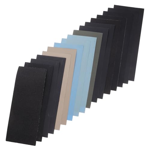 Abaodam 18 Blatt Polieren Mit Schleifpapier Grobes Schleifpapier Nasses Schleifpapier Nassschleifpapier Schleifpapier Mit Verschiedenen Körnungen Auto Schleifpapier Grey Sandpapier von Abaodam