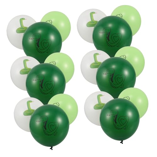 Abaodam 18 Stück Schlangenballon Luftballons Mit Tierdruck Geburtstagsdekorationen Geburtstag Luftballons Ballon Tierballons Luftballons Für Geburtstagsfeier Partyballons Emulsion von Abaodam
