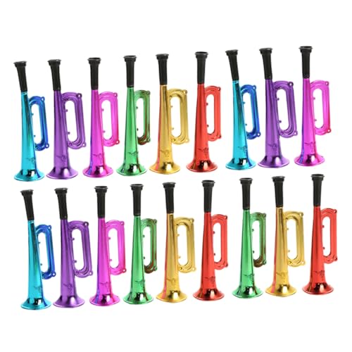 Abaodam 18 Stück Teiliges Bunte Mini Trumpeten Party Horn Musikinstrumente für Fußballfeiern Geburtstagsfeste und Konzertstimmung Abaodam 18 Stück Teiliges Bunte Mini Trumpeten Party Horn Musikinstrumente für Fußballfeiern Geburtstagsfeste und Konzertstimmung von Abaodam