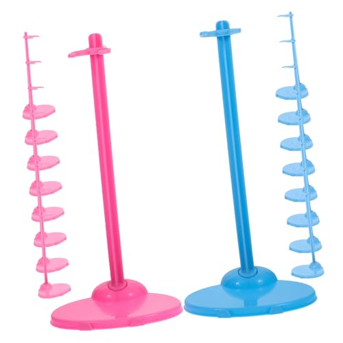 Abaodam 18 Stück Teiliges Puppenständer Stabiler Doll Holder für Puppen Vielseitig Einsetzbar für Puppenhaus und Kreative Displays Kinderzimmern von Abaodam
