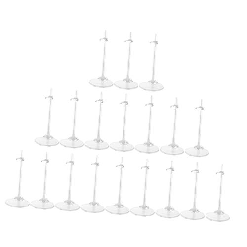 Abaodam 18Stücke Transparente Puppenständer für Puppe Halter Display Ständer für Verschiedene für Regale Tische und Vitrinen von Abaodam
