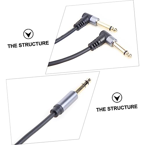 Abaodam 1Stück Stecker Dual Mono Adapterkabel für Elektrische Gitarre Robust und Langlebig Geeignet für Audioausrüstung und Instrumente von Abaodam