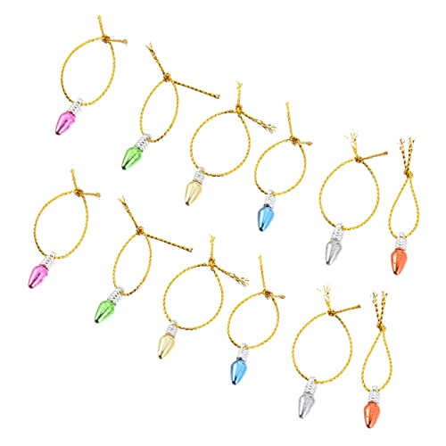 Abaodam 1satz Bunte Simulierte Lampenperlen Für Dekoration Kreative Bastelaccessoires Mit Seil Für Weihnachtsbaum Party Und Festlichkeiten von Abaodam