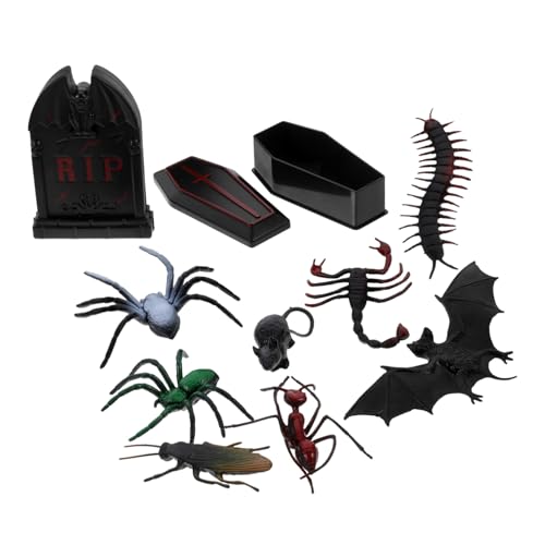 Abaodam 1satz Titel Teiliges Halloween Miniatur-dekorationsset Für Puppenhäuser Gruselige Grabsteine Tierfiguren Für Tischdekoration Und Halloween-dorfgestaltung Abaodam 1satz Titel Teiliges Halloween Miniatur-dekorationsset Für Puppenhäuser Gruselige Grabsteine Tierfiguren Für Tischdekoration Und Halloween-dorfgestaltung von Abaodam