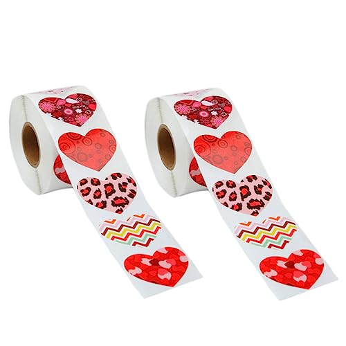 Abaodam 2 Rollen Liebe Aufkleber Scrapbooking Sticker Scrapbook Stickers Herzförmige Sticker dchöne bescherung hochzeitsdeko Valentinstag siegelaufkleber Valentinstag Aufkleber Papier Abaodam 2 Rollen Liebe Aufkleber Scrapbooking Sticker Scrapbook Stickers Herzförmige Sticker dchöne bescherung hochzeitsdeko Valentinstag siegelaufkleber Valentinstag Aufkleber Papier von Abaodam