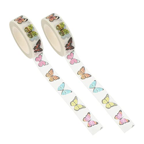 Abaodam 2 Rollen Schmetterling Frosted Sticker Tape Nagelsticker Scrapbooking Cartoon Sticker Retro Scrapbook Dekore DIY Klebefolien Zarte DIY Sticker Schmetterlinge Sticker Papier Abaodam 2 Rollen Schmetterling Frosted Sticker Tape Nagelsticker Scrapbooking Cartoon Sticker Retro Scrapbook Dekore DIY Klebefolien Zarte DIY Sticker Schmetterlinge Sticker Papier von Abaodam