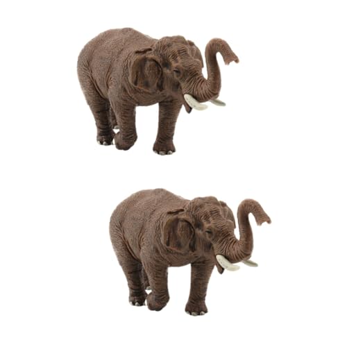 Abaodam 2 STK Elefantenornament Elefanten-Statue-dekor Tierwelt-Ornament Mini-gartenfiguren Elefantenfigur Klein Elefantenmodell Miniaturdekoration Elefantenschmuck Fest Spielzeugset Kind von Abaodam