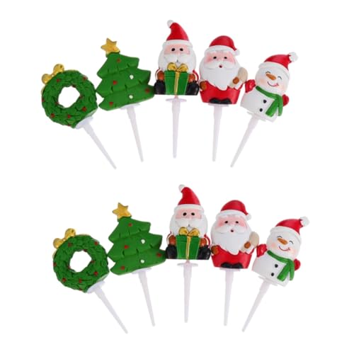 Abaodam 2 Sätze Add- Zum Dekorieren Von Kuchen Weihnachtsdeko Weihnachtsmotiv Urlaub Kuchen Topper Kuchendekor Zum Thema Festival Kuchendekor Aus Harz Kuchenverzierung 5 Stück * 2 Abaodam 2 Sätze Add- Zum Dekorieren Von Kuchen Weihnachtsdeko Weihnachtsmotiv Urlaub Kuchen Topper Kuchendekor Zum Thema Festival Kuchendekor Aus Harz Kuchenverzierung 5 Stück * 2 von Abaodam