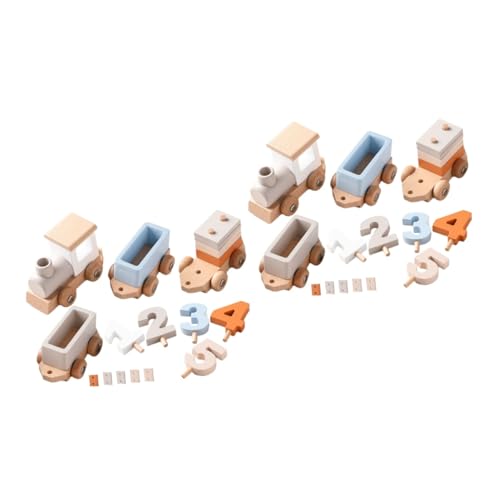Abaodam 2 Sätze Zug holzspielzeug für spielzeuge für the train Zahlenlernspielzeug Werkzeug zum Anlehnen von Zahlen für hölzern Light Brown Abaodam 2 Sätze Zug holzspielzeug für spielzeuge für the train Zahlenlernspielzeug Werkzeug zum Anlehnen von Zahlen für hölzern Light Brown von Abaodam