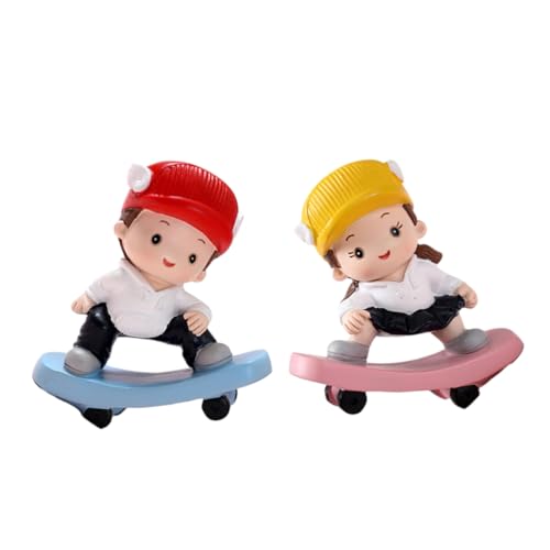 Abaodam 2 Stück Harzfiguren Für Jungen Und Mädchen Kuchendekoration Automobil-basteldekoration Heimdekoration Perfekt Für Dekorationen Abaodam 2 Stück Harzfiguren Für Jungen Und Mädchen Kuchendekoration Automobil-basteldekoration Heimdekoration Perfekt Für Dekorationen von Abaodam