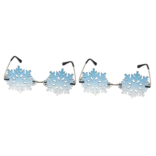 Abaodam 2 Stk Gläser Schneeflocken Brillenglas Disco-accessoires Damen Disco-sonnenbrille Randlose Sonnenbrille Foto-requisite Für Weihnachtsfeiern Kostüm Kind Metall Tiki Erwachsener Abaodam 2 Stk Gläser Schneeflocken Brillenglas Disco-accessoires Damen Disco-sonnenbrille Randlose Sonnenbrille Foto-requisite Für Weihnachtsfeiern Kostüm Kind Metall Tiki Erwachsener von Abaodam