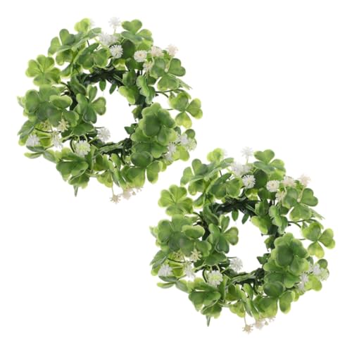 Abaodam 2stücke Kleeblatt Kerzenring Kranz Für Patrick's Day Deko Mini Kerzenhalter Für Romantische Tischdekoration Und Festliche Atmosphäre Vielseitige Tischdeko Für Feiern Und Abaodam 2stücke Kleeblatt Kerzenring Kranz Für Patrick's Day Deko Mini Kerzenhalter Für Romantische Tischdekoration Und Festliche Atmosphäre Vielseitige Tischdeko Für Feiern Und von Abaodam