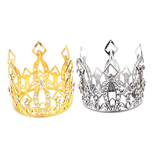 Abaodam Geburtstagstorte Ornament 2 Stk Legierung Kuchenkrone Kuchendekorationen Für Partys Hochzeiten Und Feiern Zufällige Farbe Abaodam Geburtstagstorte Ornament 2 Stk Legierung Kuchenkrone Kuchendekorationen Für Partys Hochzeiten Und Feiern Zufällige Farbe von Abaodam