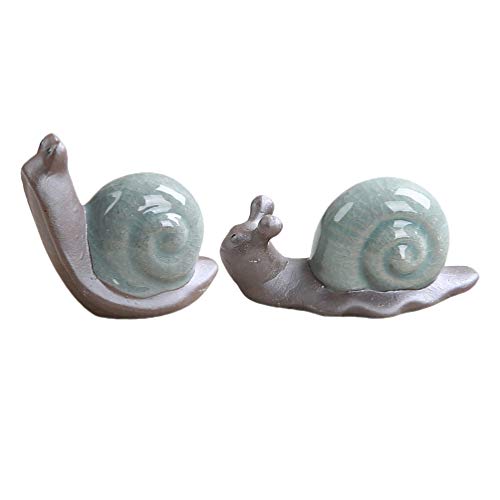 Abaodam 2 Stück Schnecken-Figuren aus Keramik - Miniatur-Schnecken-Ornament Miniatur-Katzen Minifiguren Einhorn Figuren Deko Figur Teetisch Ornament Mini Retro Kreativ Schneckenfigur Abaodam 2 Stück Schnecken-Figuren aus Keramik - Miniatur-Schnecken-Ornament Miniatur-Katzen Minifiguren Einhorn Figuren Deko Figur Teetisch Ornament Mini Retro Kreativ Schneckenfigur von Abaodam