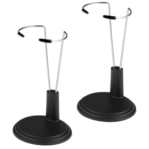 Abaodam 2 Stück Teiliges Puppenständer Vertikaler Halter für Actionfiguren Stabiler Display Ständer Schwarz für Zuhause und Shops von Abaodam