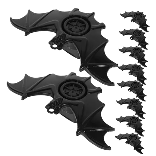 Abaodam 20 Stück Fledermauspfeife Kleiner Halloween Pfeifen für Geburtstagsfeiern Blechflöte Trick the hallow halllowen interessantes Pfeifenspielzeug musikalische Pfeifen Plastik Black von Abaodam