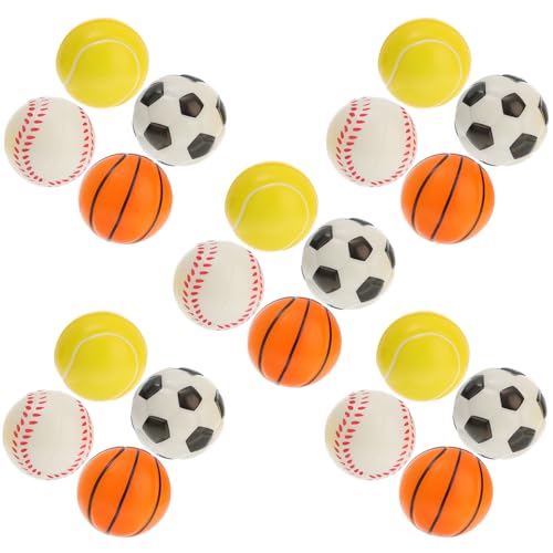 Abaodam 20 Stück Mini Stressbälle Fußball Basketball Tennis Baseball Hochwertige Stressabbau Spielzeuge für Partys und Sportliebhaber Geschicklichkeit und Griffstärke Abaodam 20 Stück Mini Stressbälle Fußball Basketball Tennis Baseball Hochwertige Stressabbau Spielzeuge für Partys und Sportliebhaber Geschicklichkeit und Griffstärke von Abaodam