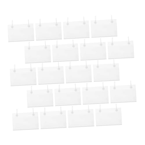 Abaodam 20 Stück Preisschild Hängen Preisschildhalter Korbklammern Zur Beschriftung Kunststoffanhänger Zum Etikettieren Namensschild-organizer Preismarker-etiketten Pvc Transparent Abaodam 20 Stück Preisschild Hängen Preisschildhalter Korbklammern Zur Beschriftung Kunststoffanhänger Zum Etikettieren Namensschild-organizer Preismarker-etiketten Pvc Transparent von Abaodam