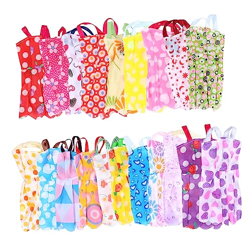 Abaodam 20 Stück Puppenkleidung Puppe Verkleiden Sich Kleidung Puppenoutfits Spielkleidung Anziehen Puppenkleid Spiel Zubehör Zum Ankleiden Von Puppen 29cm Puppenkleid Stoff von Abaodam