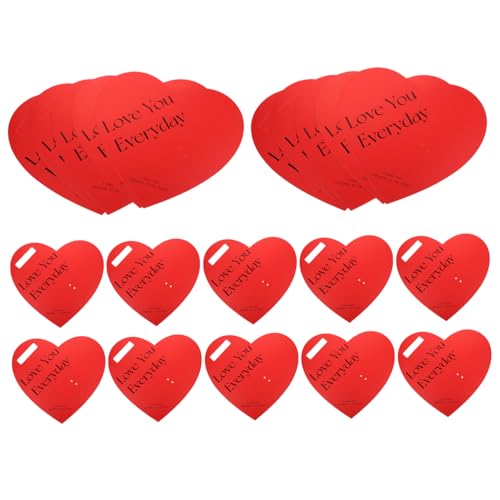 Abaodam 20 Stück Rosen-Geschenkpapier Blumenstrauß Ärmel Blumenstrauß-Verpackungspapier für ihn party dekoration Valentinsgespräch-Herzpapier Mini-Kugel-Schlüsselanhänger Neon rot von Abaodam