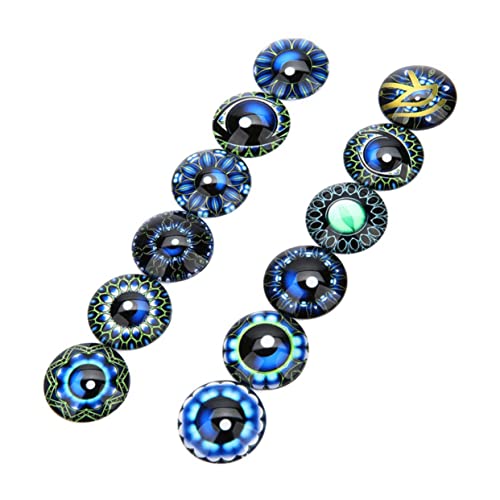 Abaodam 20 Stück Schmuckaufnäher Runder Cabochon Aus Glas Flecken Schmuckmaterial Selber Machen Edelsteine glasaufkleber Blue Abaodam 20 Stück Schmuckaufnäher Runder Cabochon Aus Glas Flecken Schmuckmaterial Selber Machen Edelsteine glasaufkleber Blue von Abaodam