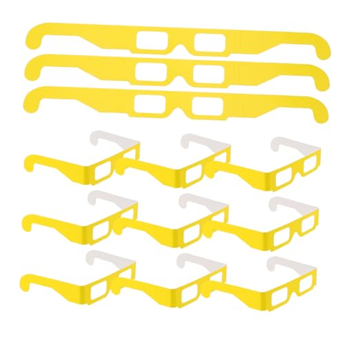 Abaodam 20 Stück -Sonnenbrillen Neon-3d-brillen Für Junggesellinnenabschiede Rechteckige Brechungsfestival-Brillen Neon-leuchteffekte von Abaodam
