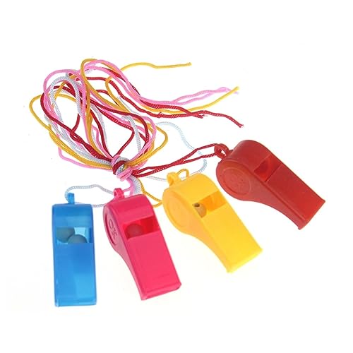 Abaodam 20 Stück Teiliges Kunststoffpfeifen mit Geflochtenem Halsband Schiedsrichter und Trainingspfeifen für Bunte Party Mitgebsel für Jungen und Mädchen Abaodam 20 Stück Teiliges Kunststoffpfeifen mit Geflochtenem Halsband Schiedsrichter und Trainingspfeifen für Bunte Party Mitgebsel für Jungen und Mädchen von Abaodam
