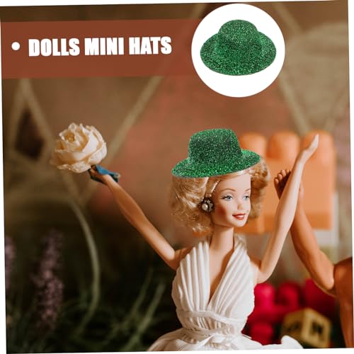Abaodam 20 Stück Teiliges Mini Jazz Hüte Handgefertigte Kleine Puppenhüte aus Strapazierfähigem Material Dekorative DIY Miniatur Hüte für Puppen Basteln Cosplay und Party Dunkelgrün Abaodam 20 Stück Teiliges Mini Jazz Hüte Handgefertigte Kleine Puppenhüte aus Strapazierfähigem Material Dekorative DIY Miniatur Hüte für Puppen Basteln Cosplay und Party Dunkelgrün von Abaodam