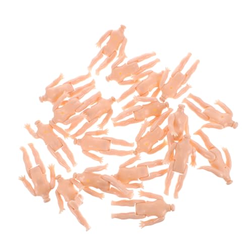 Abaodam 20 Stück Teiliges Mini Puppenkörper Zubehör aus Robustem Kunststoff für Kreative DIY Puppen Dicke Puppenmaterialien zur Herstellung von Puppenkörpern für Bastler von Abaodam