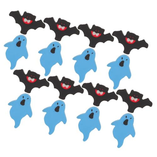 Abaodam 200 Stück Halloween Radiergummis Niedliche Mini Gespenst Fledermaus Radiergummi Partygeschenke Klassenzimmer Preise Dekoration Saisonale Schulbelohnungen von Abaodam