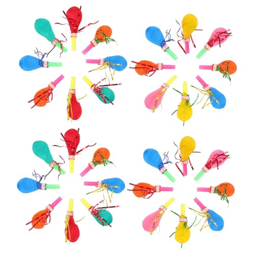 Abaodam 200pcs Party Ballons mit Geräuschmacher Pfeifen für Geburtstagsfeiern Halloween Weihnachten Abschlussfeier Spaß DIY Karneval Ballons von Abaodam
